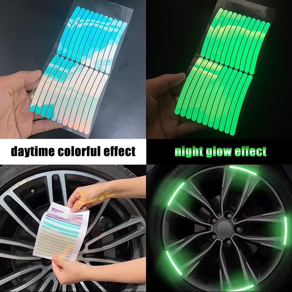 Holographic Anti-Collision Reflective Stickers for Motorcycles and Cars 🚗