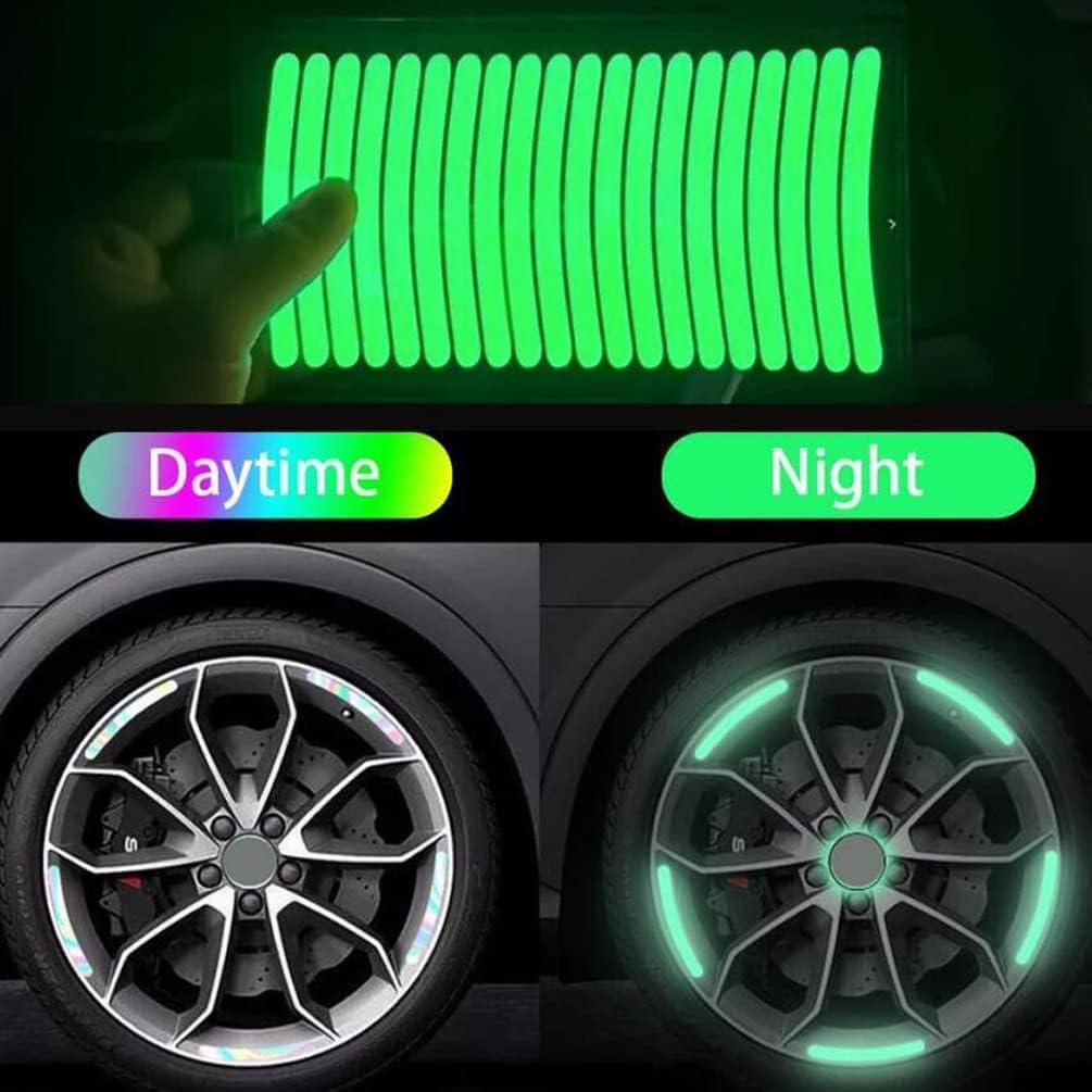 Holographic Anti-Collision Reflective Stickers for Motorcycles and Cars 🚗