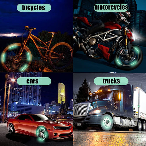 Holographic Anti-Collision Reflective Stickers for Motorcycles and Cars 🚗